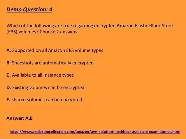 Free Amazon AWS Solution Architect Associate Exam Study ...