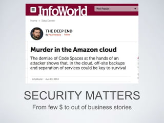 AWS Security Overview | PPTX | Cloud Computing | Internet