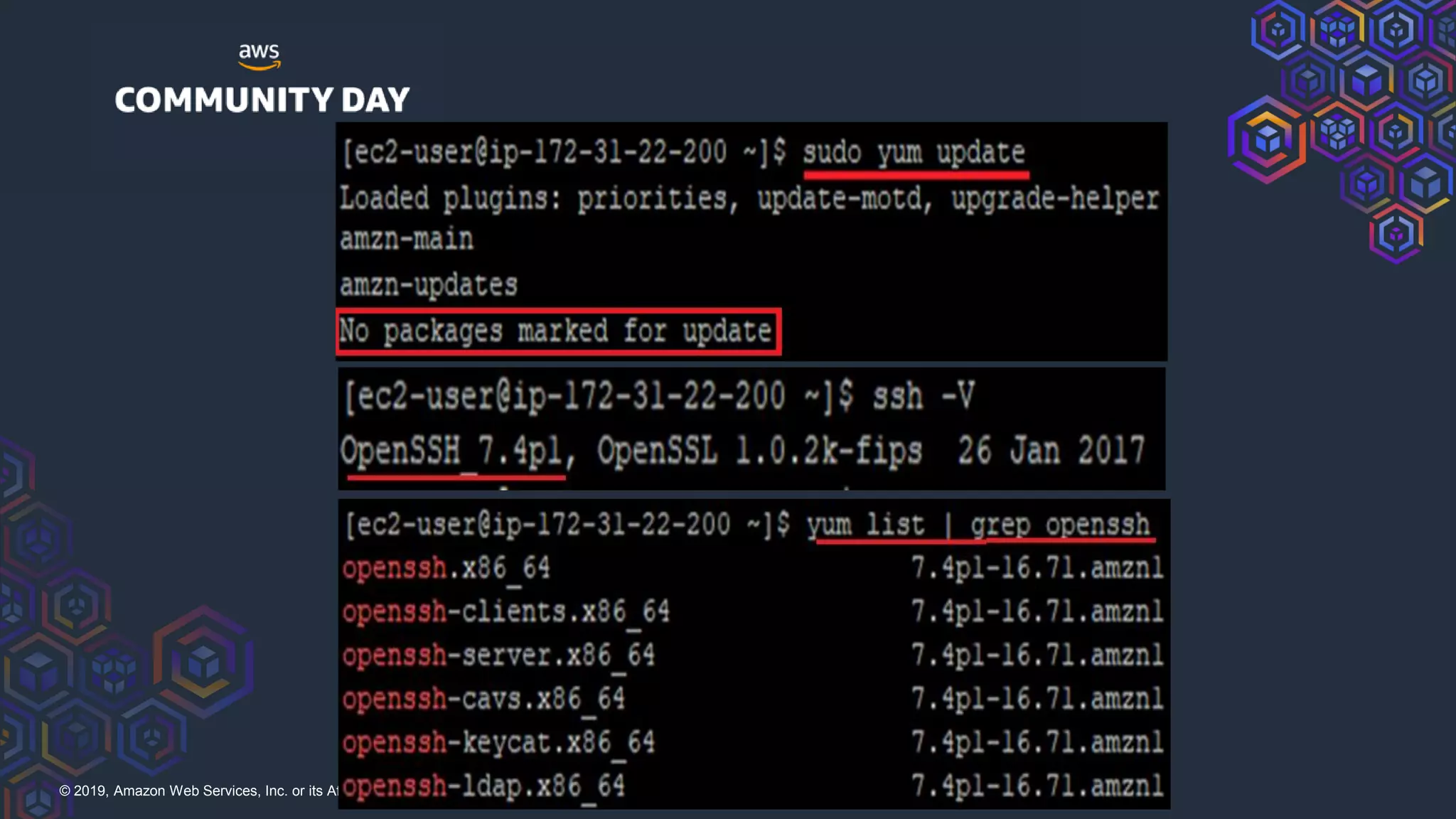 © 2019, Amazon Web Services, Inc. or its Affiliates. All rights reserved.
 