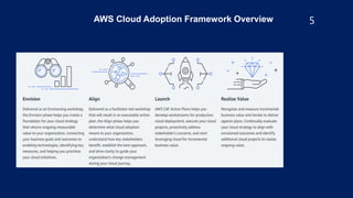 AWS Cloud Adoption Framework Overview 5
 