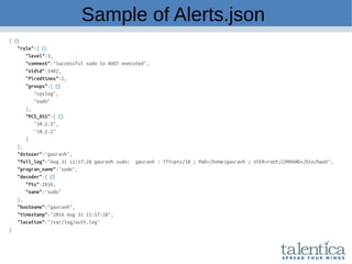 Sample of Alerts.json
 