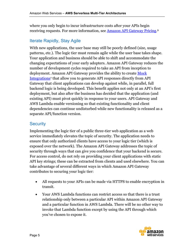 Aws serverless multi-tier_architectures | PDF