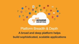 A broad and deep platform helps
build sophisticated, scalable applications
Platform Breadth & Depth
 