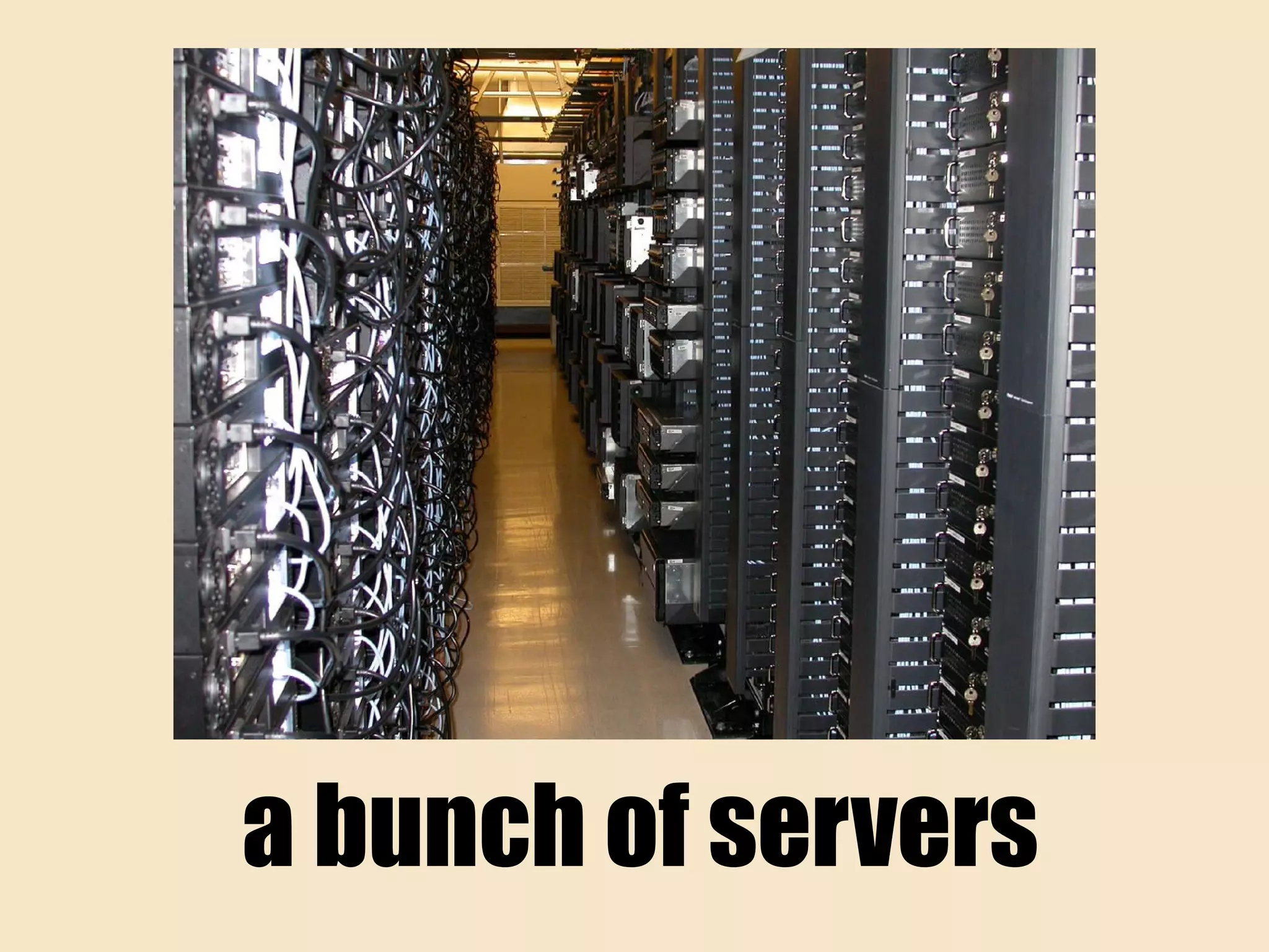a bunch of servers
 
