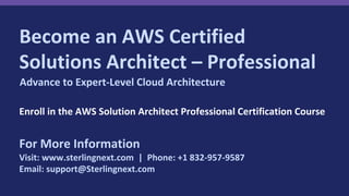 AWS Solution Architect Professional Exam Guide 2026 | SAP-C02 Course | PDF