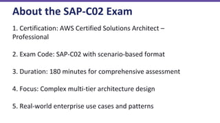 AWS Solution Architect Professional Exam Guide 2026 | SAP-C02 Course | PDF