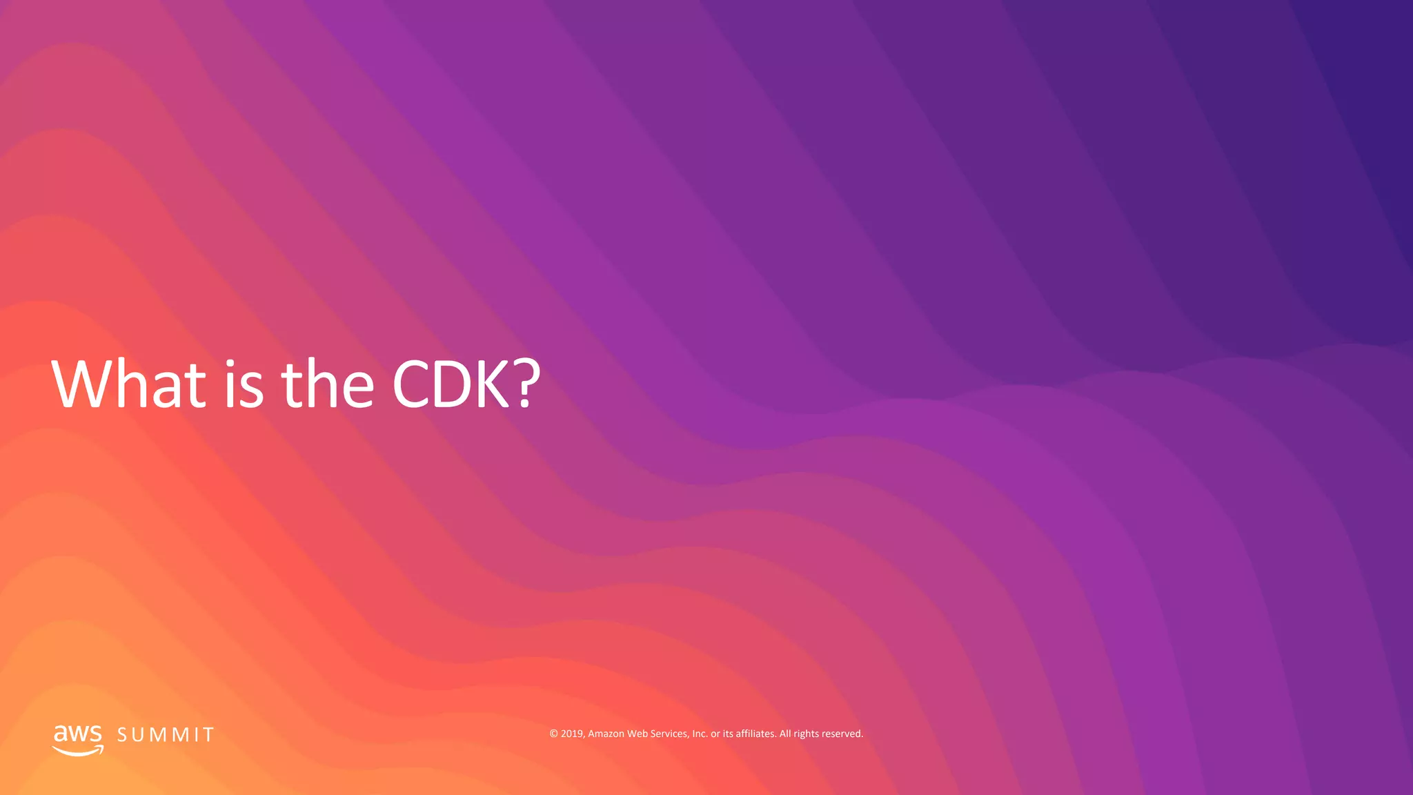 S U M M I T © 2019, Amazon Web Services, Inc. or its affiliates. All rights reserved.
 