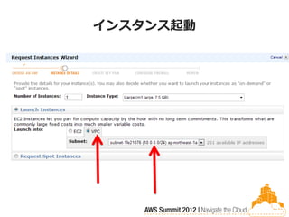 インスタンス起動
 