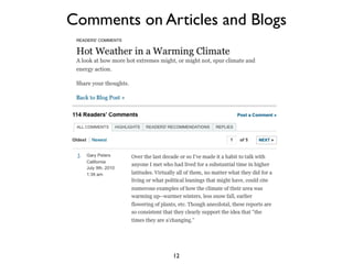Comments on Articles and Blogs




              12
 