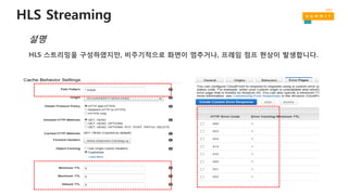 HLS Streaming
HLS 스트리밍을 구성하였지만, 비주기적으로 화면이 멈추거나, 프레임 점프 현상이 발생합니다.
설명
 