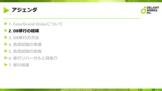 Fate Grand Orderにおける大規模なデータベース移行と負荷試験