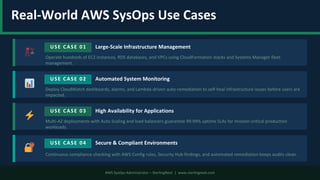 AWS SysOps Best Practices for Cloud Operations | PDF