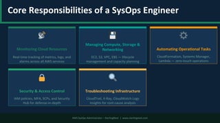 AWS SysOps Best Practices for Cloud Operations | PDF
