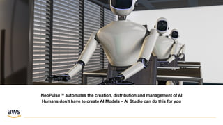 Copyright DimensionalMechanics 20185
NeoPulse™ automates the creation, distribution and management of AI
Humans don’t have to create AI Models – AI Studio can do this for you
 