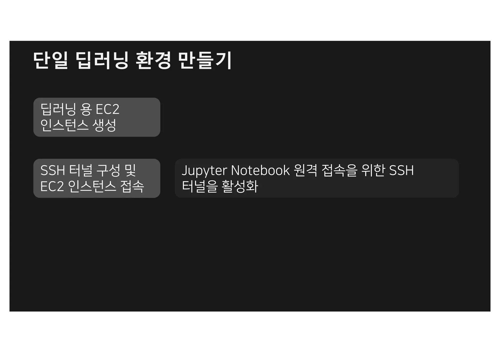 단일 딥러닝 환경 만들기
 