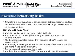 Comprehensive Guide to AWS Networking Services and VPC Management | PPTX