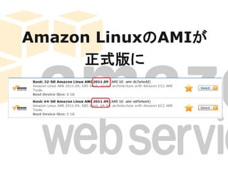 Amazon LinuxのAMIが
     正式版に
 