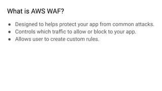 Waf Protect Api Securing your Public API with AWS WAF | PDF