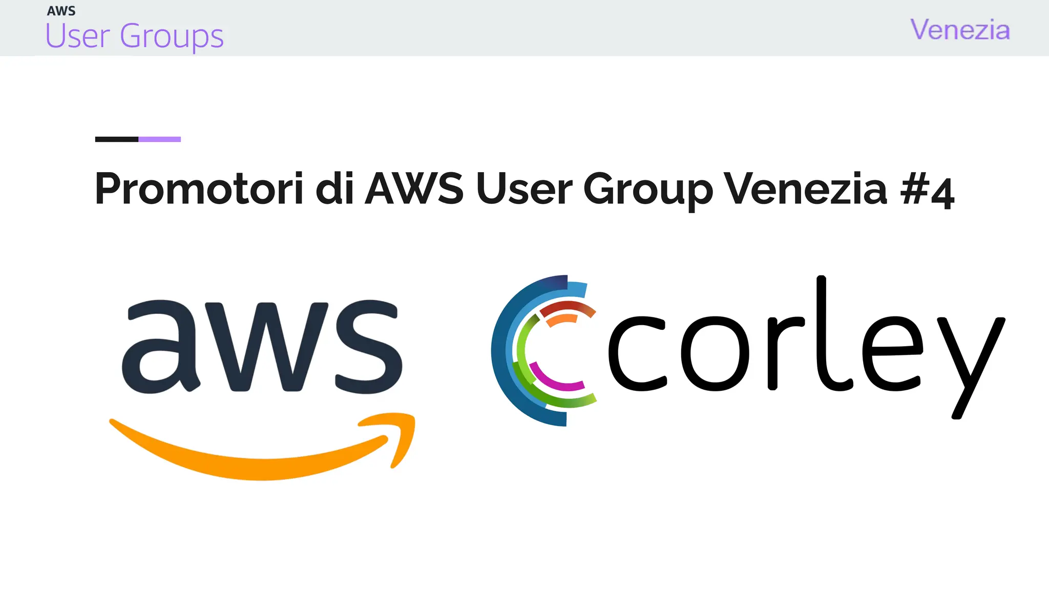 Promotori di AWS User Group Venezia #4
 