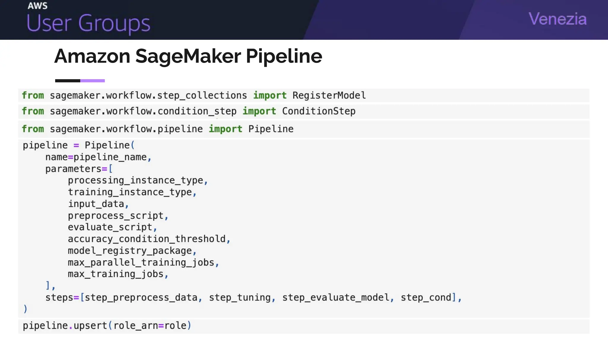 Amazon SageMaker Pipeline
 