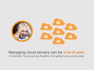 Managing cloud servers can be a lot of work.
It’s technical. Time consuming. Repetitive. And getting it wrong can be costl...