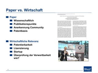 Businessplan – Was ? Für wen ? Wozu?
    100 Seiten vs. Post-it
    „Buchformat“ vs. Business
     Canvas

    Für wen?                                                                Screen shot @courtesy Computer History Museum
                                   http://www.businessmodelgeneration.com   Via San Francisco Business Times

     Investoren, Kunden, Banken,
     Förderungen,
     MitarbeiterInnen,…
     Sie!

    BP   = Struktur + Prozess (nie „beendet“)
         = Werkzeugkasten
         = Kommunikations-
           instrument

    Guy Kawasaki, „The Art of the Start“
4
 