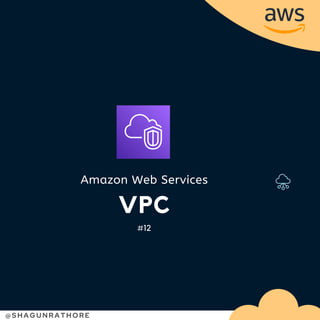 VPC
Amazon Web Services
#12
@SHAGUNRATHORE
 