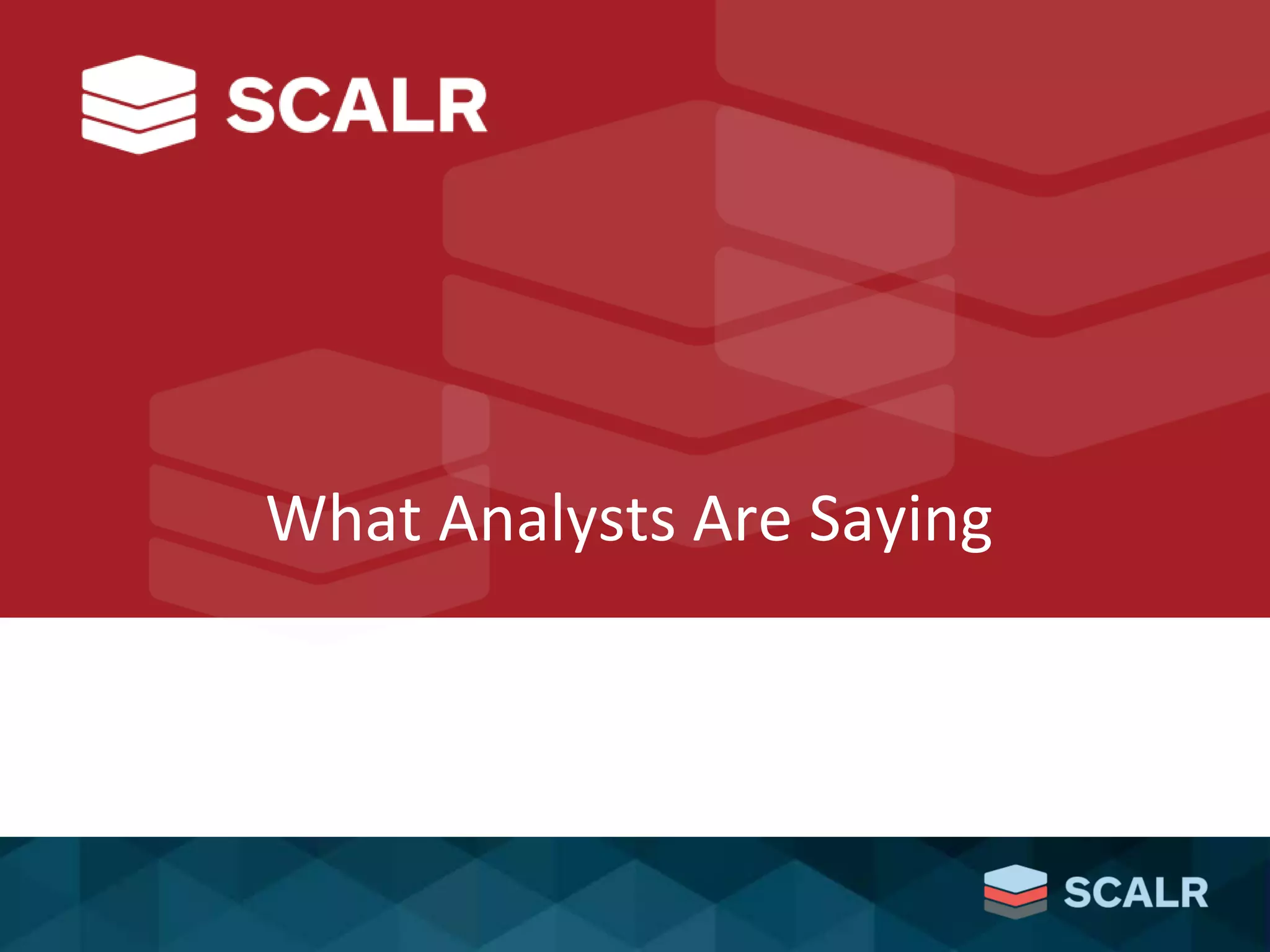 What Analysts Are Saying
 