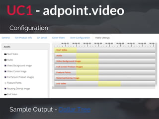 UC1 - adpoint.video
Configuration
Sample Output - Dollar Tree
 