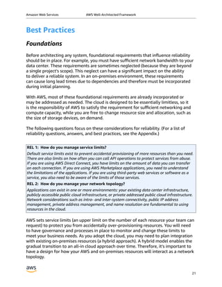 Aws well architected-framework | PDF