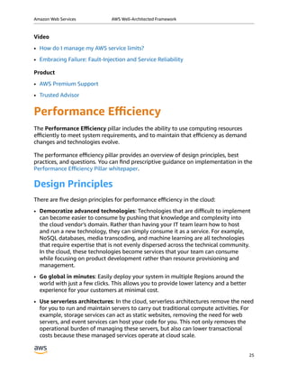 Aws well architected-framework | PDF