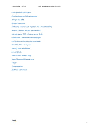 Aws well architected-framework | PDF