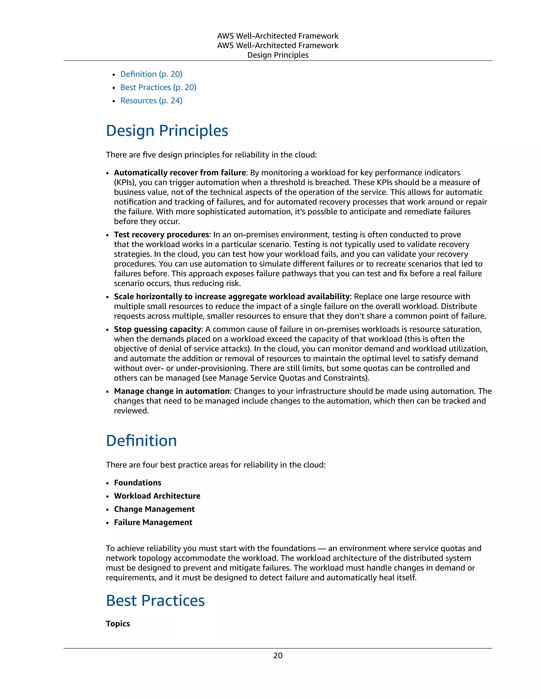 AWS Well-Architected Framework | PDF
