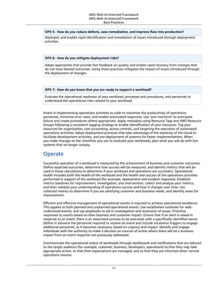 AWS Well-Architected Framework | PDF