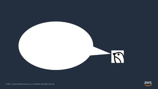 © 2021, Amazon Web Services, Inc. or its Affiliates. All rights reserved.
© 2021, Amazon Web Services, Inc. or its Affiliates. All rights reserved.
 