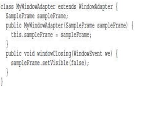 AWT controls, Listeners