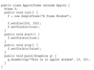 AWT controls, Listeners