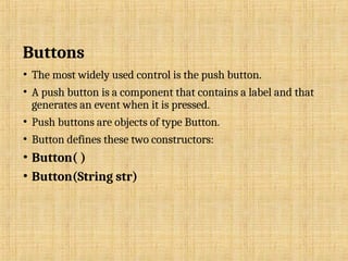 awt/ AWT Package/ Components/ Layout Manager | PPT