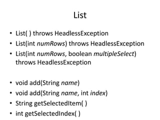 JAVA - AWT - controls Introduction .pptx