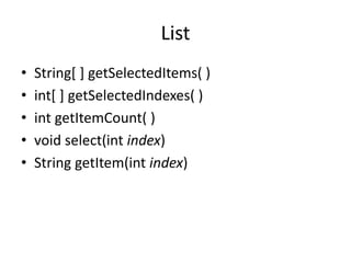 JAVA - AWT - controls Introduction .pptx