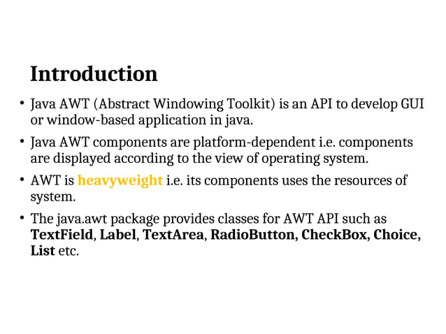 introduction to JAVA awt programmin .ppt