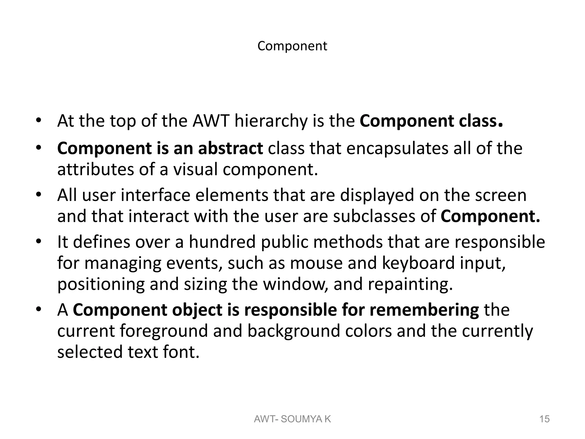 Awt controls ppt | PPT