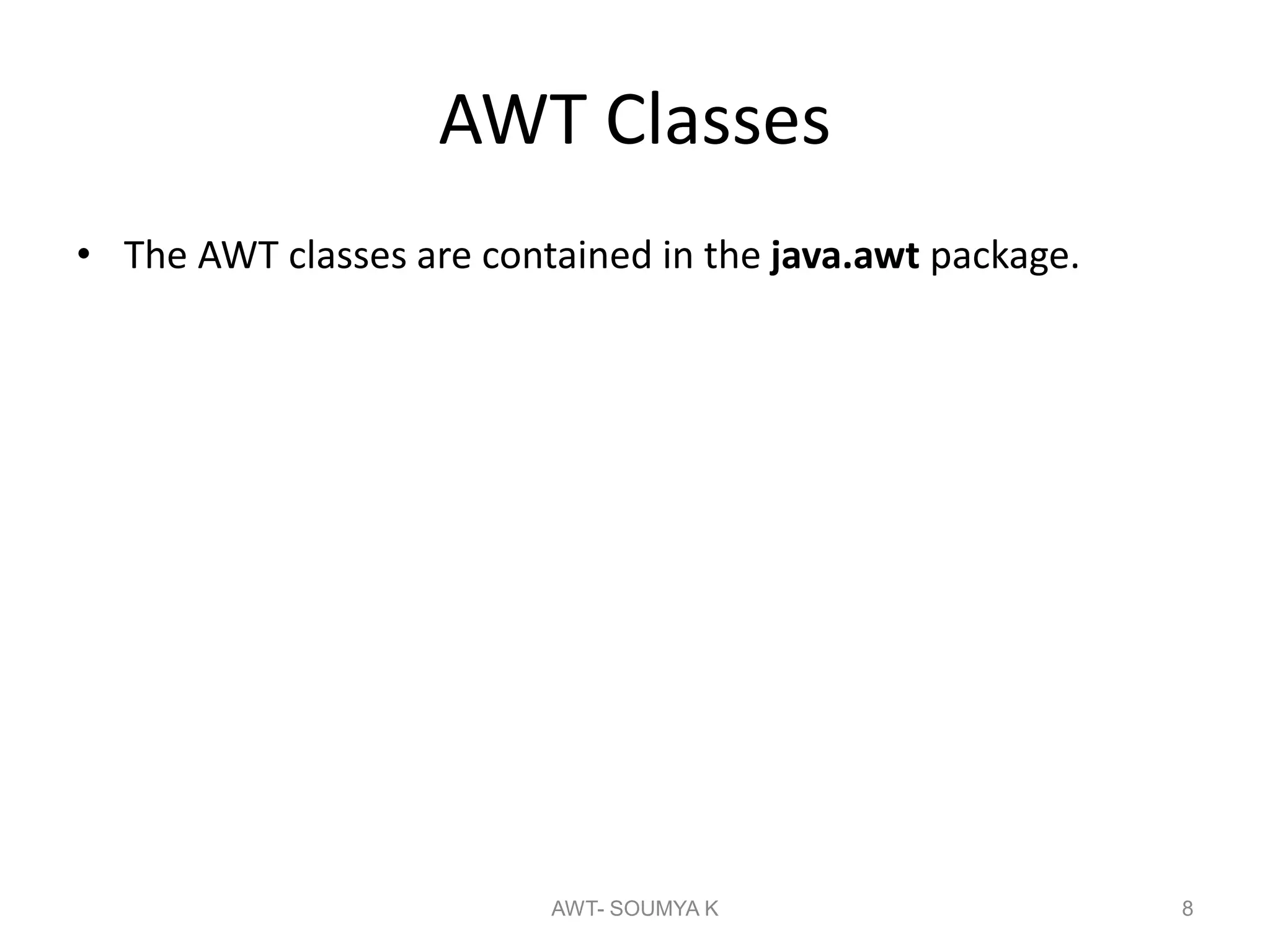 Awt controls ppt | PPT