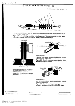 Awwa m11 1989-steel pipe-design and installation | PDF