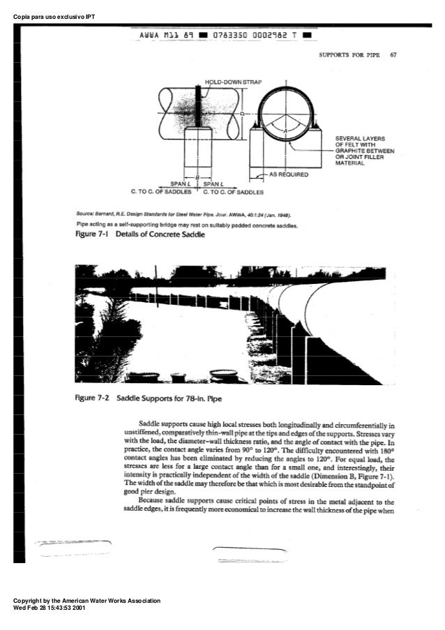 Awwa m11 1989steel pipedesign and installation