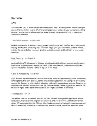Awx user guide | PDF