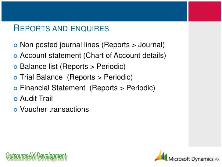 dynamics ax 2009 finanace