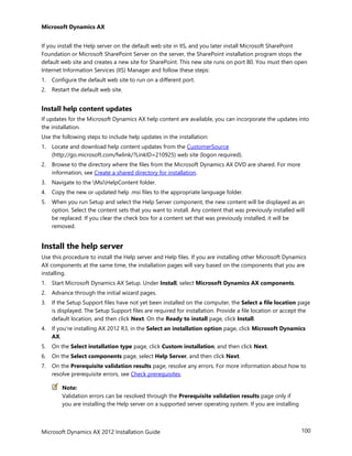 AX 2012 R3 Installation Guide | PDF