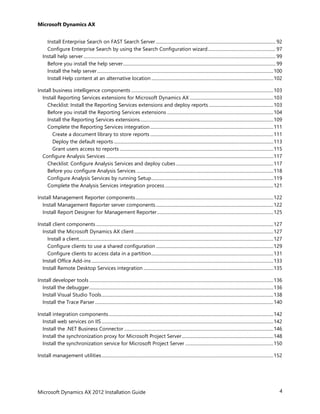 AX 2012 R3 Installation Guide | PDF