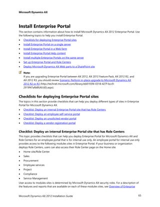 AX 2012 R3 Installation Guide | PDF